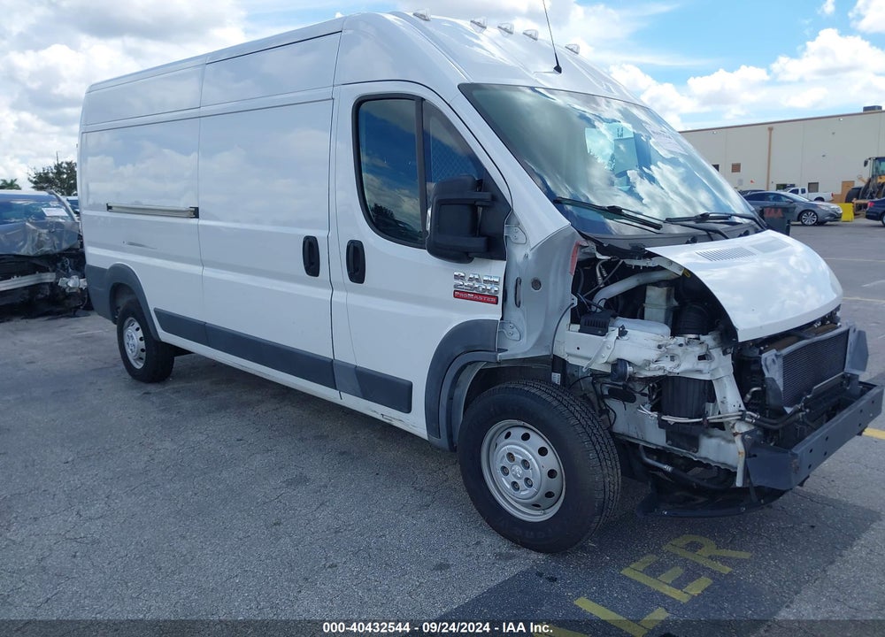 2018 RAM PROMASTER 2500 HIGH ROOF 159 WB VIN: 3C6TRVDG8JE155015