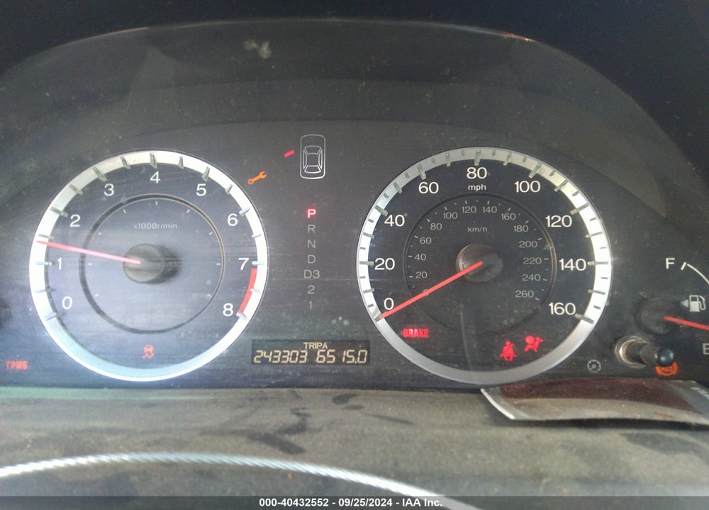 2012 HONDA ACCORD 2.4 EX-L VIN: 1HGCS1B89CA000966