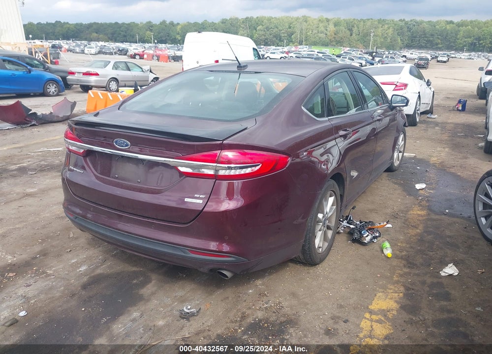 2017 FORD FUSION SE VIN: 3FA6P0HD1HR363471