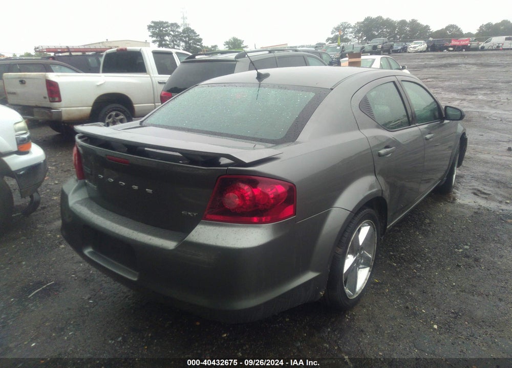2013 DODGE AVENGER SXT VIN: 1C3CDZCBXDN651085
