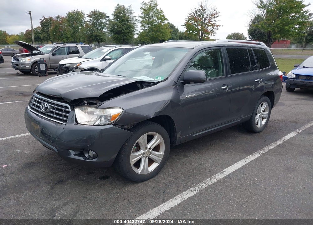 2008 TOYOTA HIGHLANDER LIMITED VIN: JTEES42A182080675