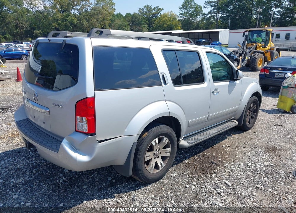 2011 NISSAN PATHFINDER SILVER VIN: 5N1AR1NN3BC634825
