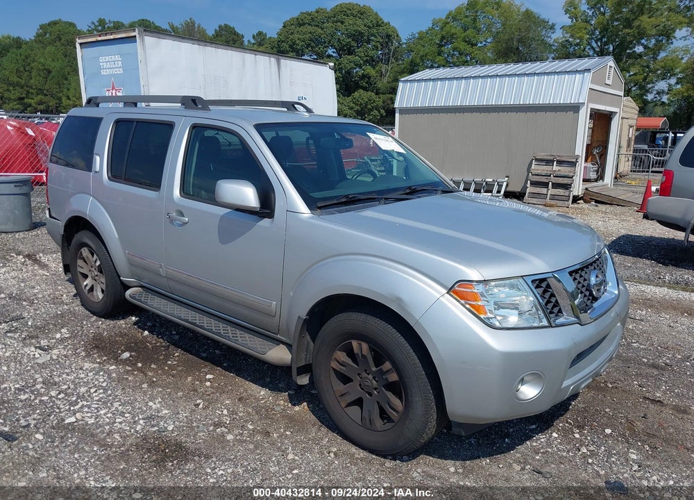 2011 NISSAN PATHFINDER SILVER VIN: 5N1AR1NN3BC634825