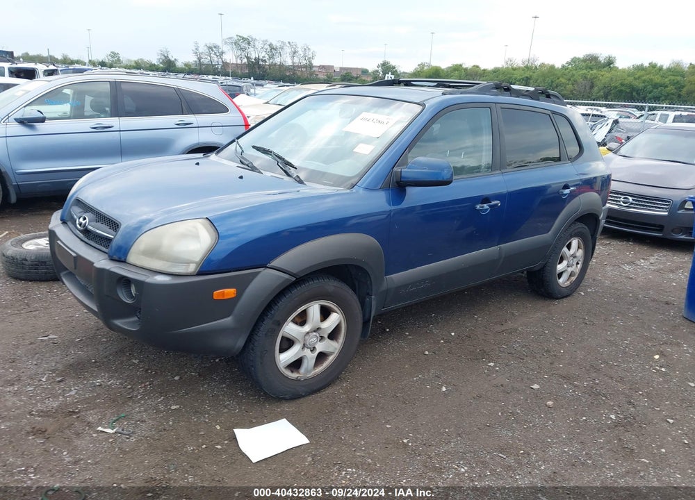 2005 HYUNDAI TUCSON GLS/LX VIN: KM8JN12D25U042693