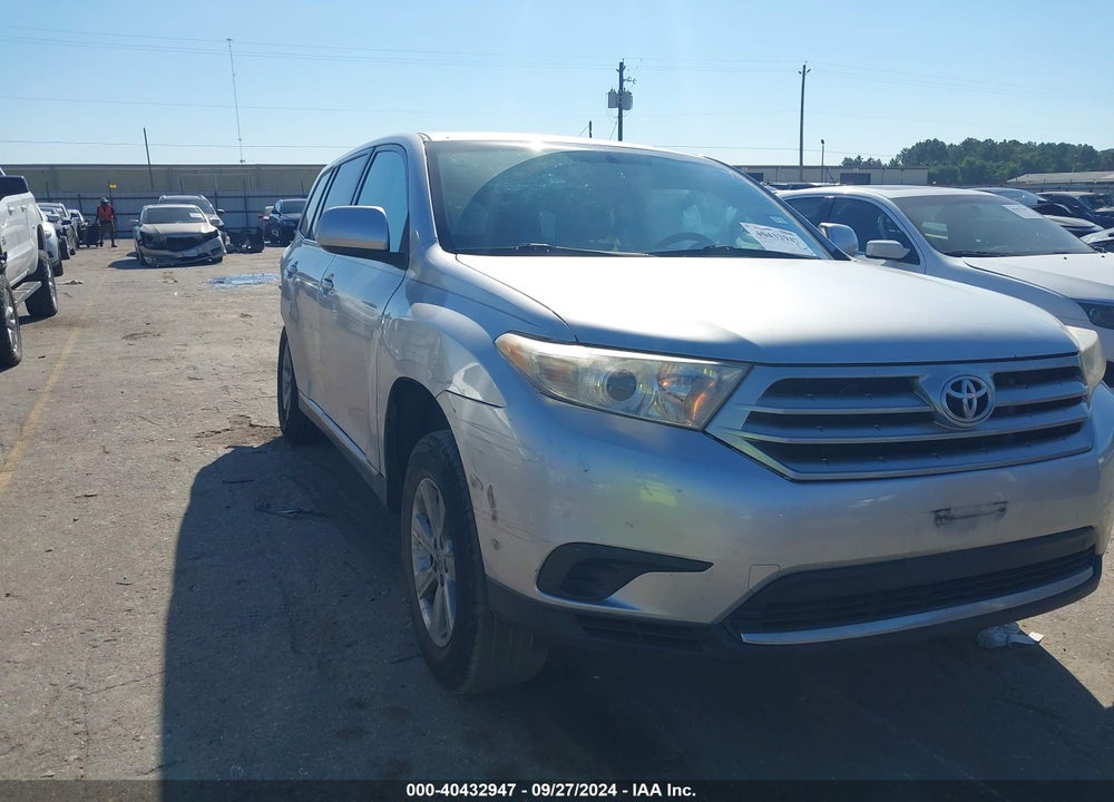 2013 TOYOTA HIGHLANDER BASE V6 VIN: 5TDZK3EH4DS119769