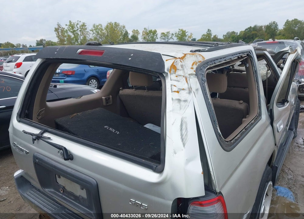 2000 TOYOTA 4RUNNER SR5 V6 VIN: JT3GN86R6Y0135648