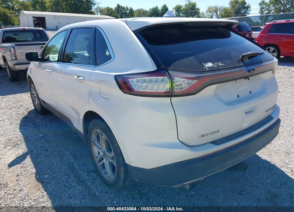 2015 FORD EDGE TITANIUM VIN: 2FMTK4K91FBB30074