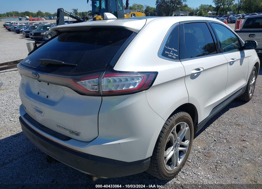 2015 FORD EDGE TITANIUM VIN: 2FMTK4K91FBB30074
