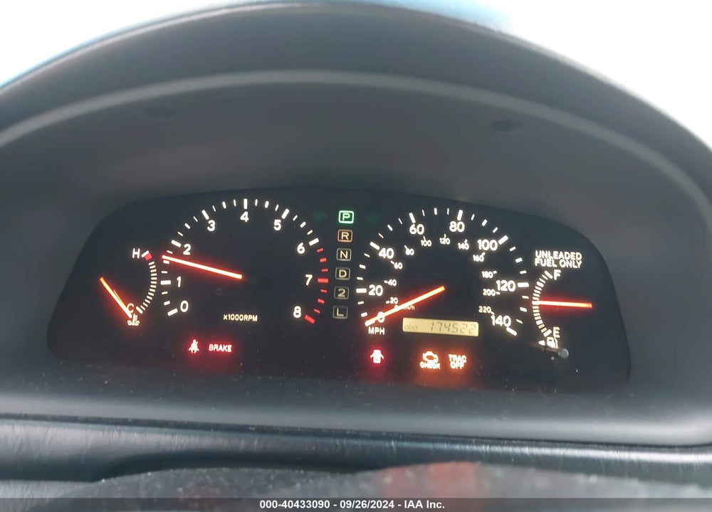 2000 LEXUS ES 300 VIN: JT8BF28G3Y5099592