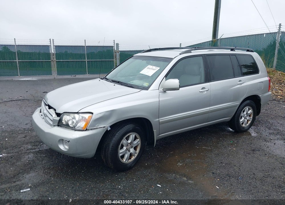 2002 TOYOTA HIGHLANDER V6 VIN: JTEGF21A820064401