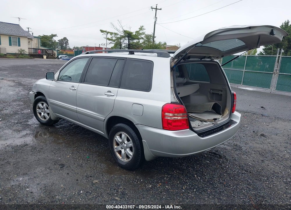 2002 TOYOTA HIGHLANDER V6 VIN: JTEGF21A820064401