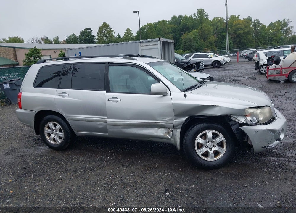 2002 TOYOTA HIGHLANDER V6 VIN: JTEGF21A820064401