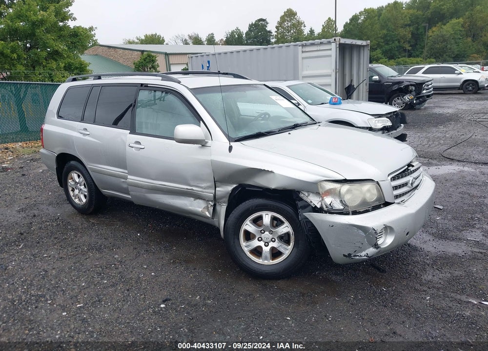 2002 TOYOTA HIGHLANDER V6 VIN: JTEGF21A820064401