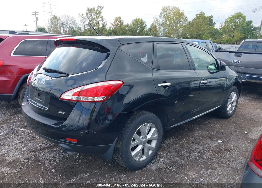 2012 NISSAN MURANO S VIN: JN8AZ1MW9CW233783