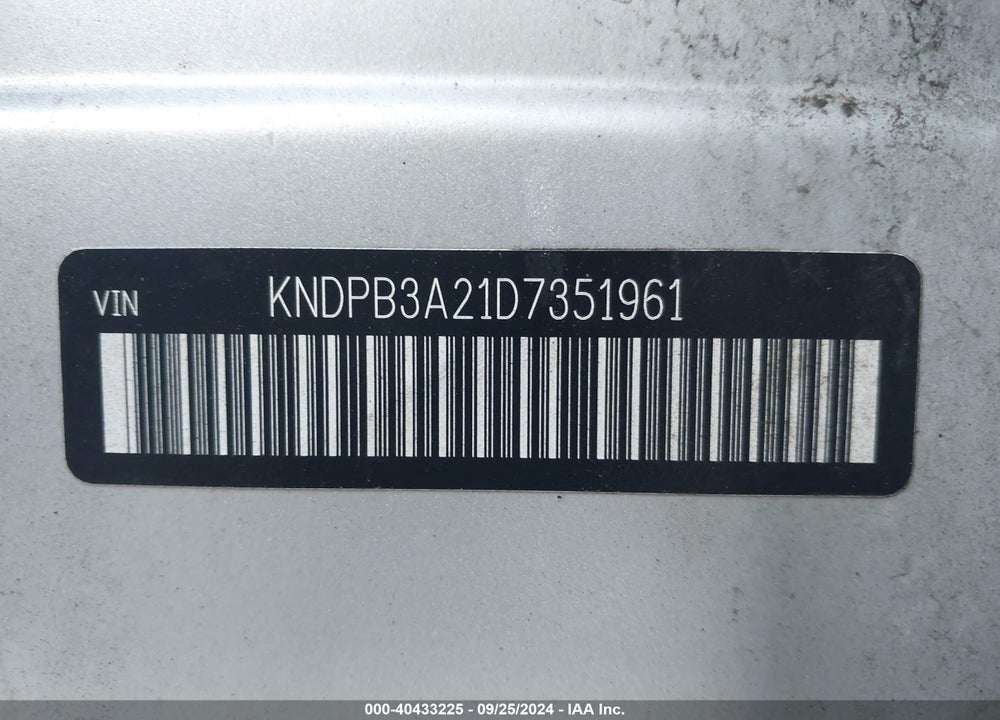 2013 KIA SPORTAGE LX VIN: KNDPB3A21D7351961
