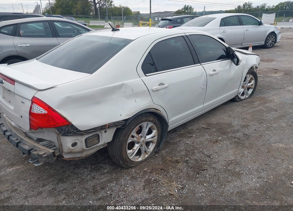 2012 FORD FUSION SE VIN: 3FAHP0HA0CR213360