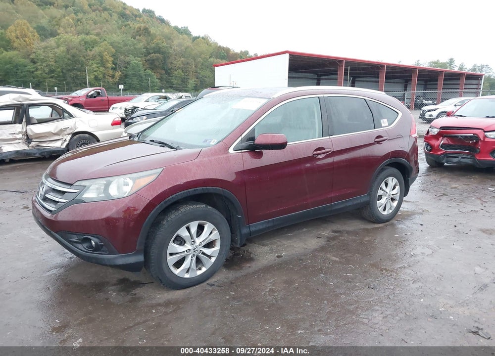 2013 HONDA CR-V EX-L VIN: 5J6RM4H7XDL070401