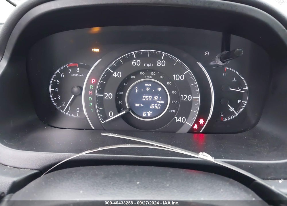 2013 HONDA CR-V EX-L VIN: 5J6RM4H7XDL070401