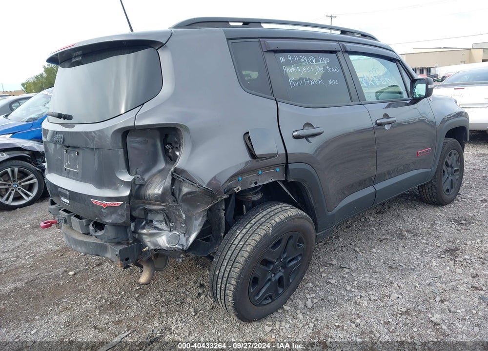 2018 JEEP RENEGADE TRAILHAWK 4X4 VIN: ZACCJBCBXJPH06343