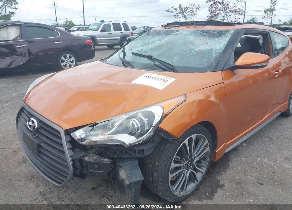 2016 HYUNDAI VELOSTER TURBO VIN: KMHTC6AE8GU301745