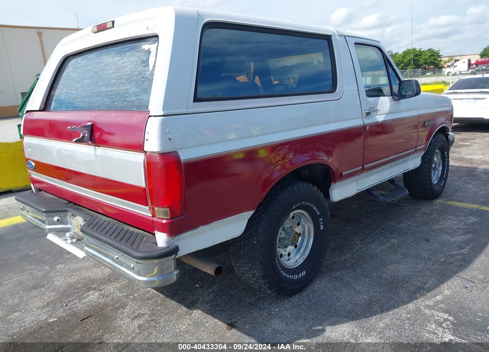 1995 FORD BRONCO U100 VIN: 1FMEU15H3SLA41315
