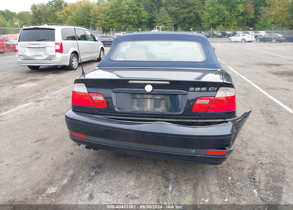 2006 BMW 325CI VIN: WBABW33476PX87887