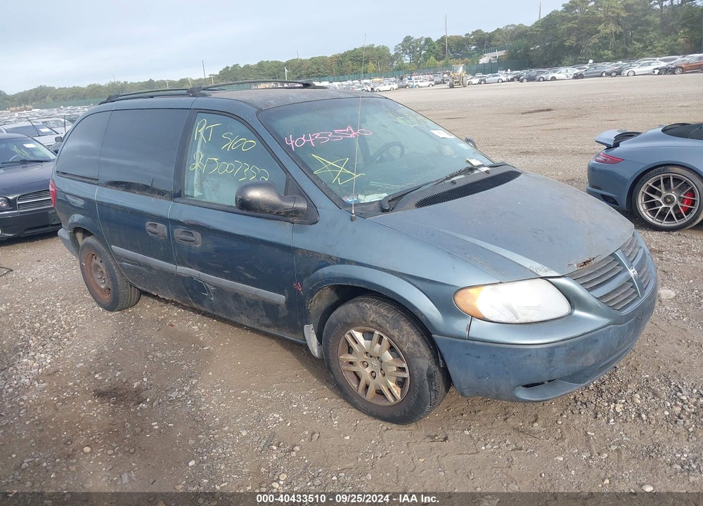 2007 DODGE CARAVAN SE VIN: 1D4GP25B67B109239