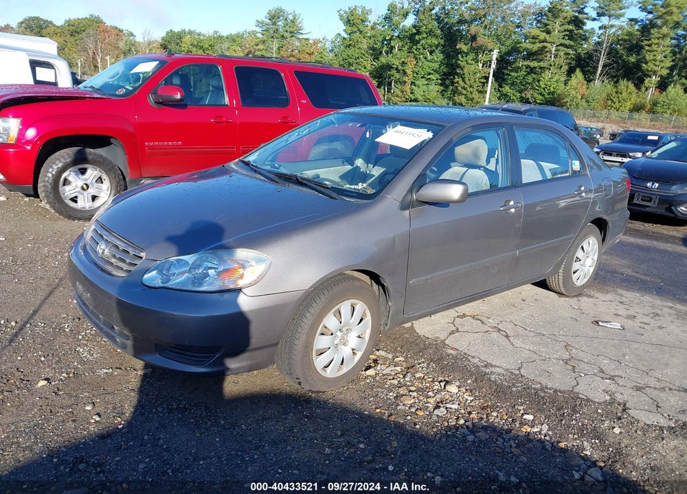 2003 TOYOTA COROLLA LE VIN: 2T1BR32E43C117812