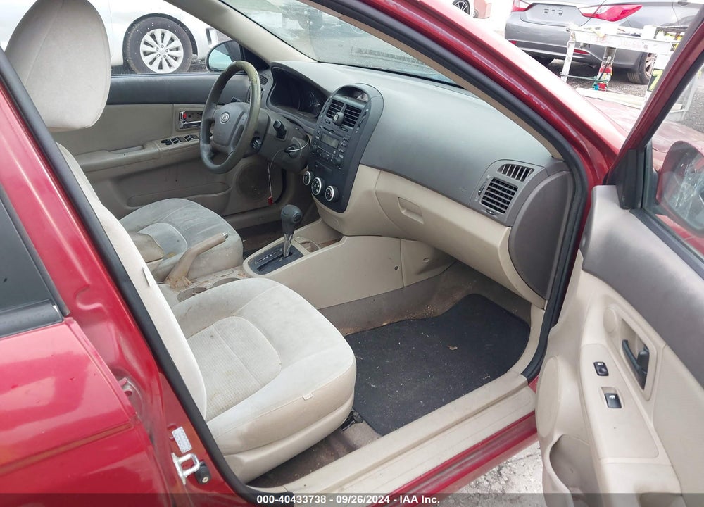 2009 KIA SPECTRA EX VIN: KNAFE222395594201