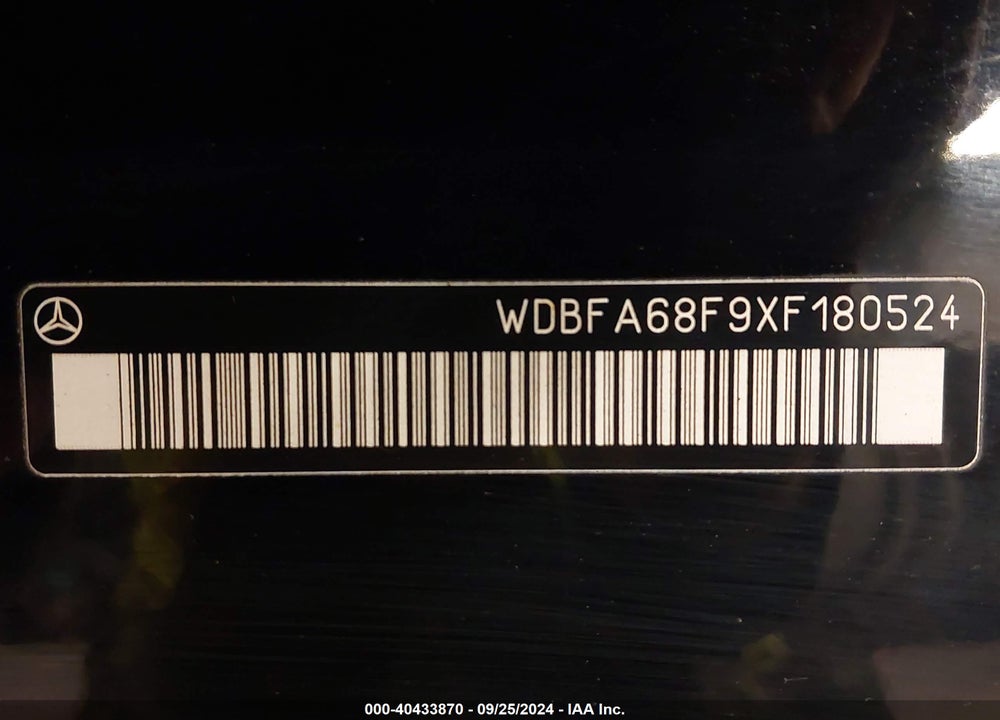 1999 MERCEDES-BENZ SL 500 VIN: WDBFA68F9XF180524