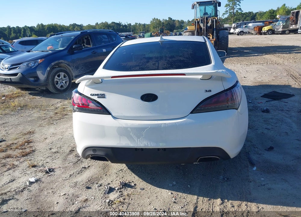 2012 HYUNDAI GENESIS 3.8 TRACK VIN: KMHHU6KH9CU079402