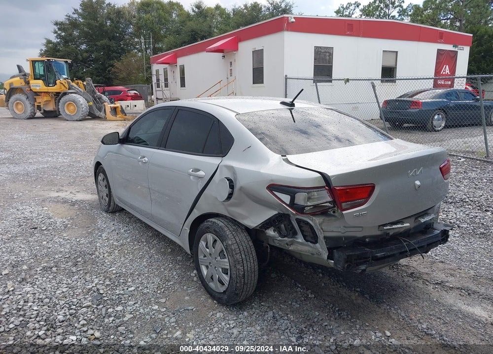 2022 KIA RIO S VIN: 3KPA24ADXNE463253