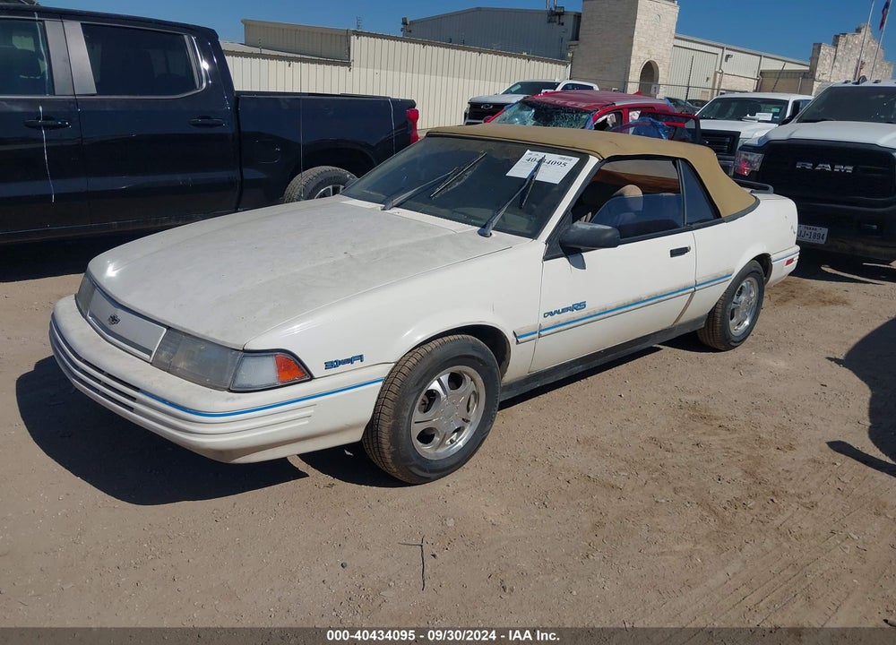 1991 CHEVROLET CAVALIER RS VIN: 1G1JC34T6M7192094