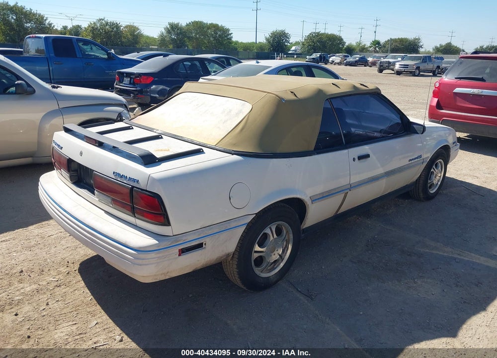 1991 CHEVROLET CAVALIER RS VIN: 1G1JC34T6M7192094