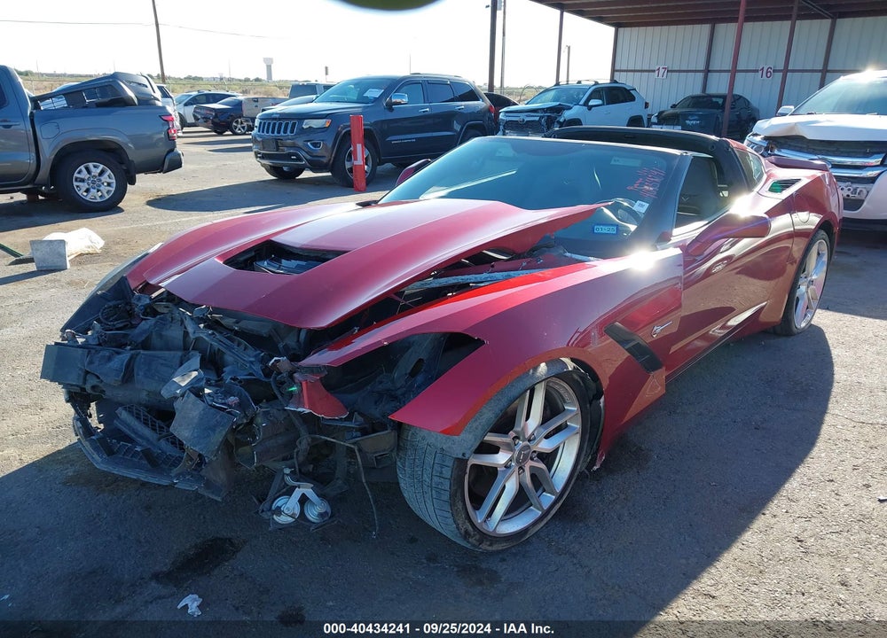 2014 CHEVROLET CORVETTE STINGRAY Z51 VIN: 1G1YM2D79E5100210