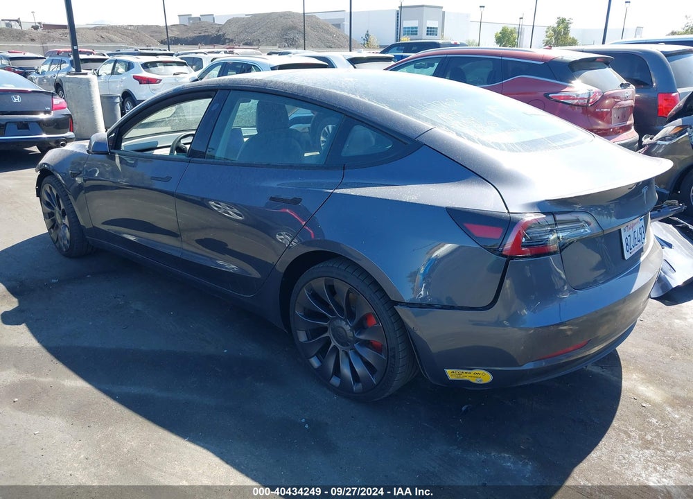 2022 TESLA MODEL 3 PERFORMANCE DUAL MOTOR ALL-WHEEL DRIVE VIN: 5YJ3E1EC5NF138312