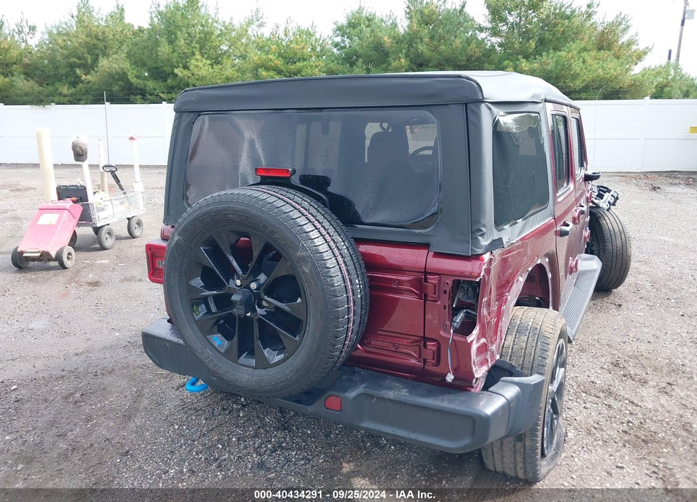 2022 JEEP WRANGLER 4XE UNLIMITED SAHARA 4X4 VIN: 1C4JJXP65NW128954