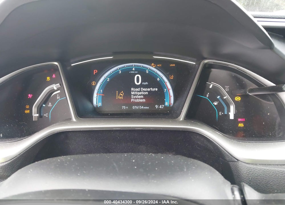 2019 HONDA CIVIC EX VIN: 19XFC1F38KE002355