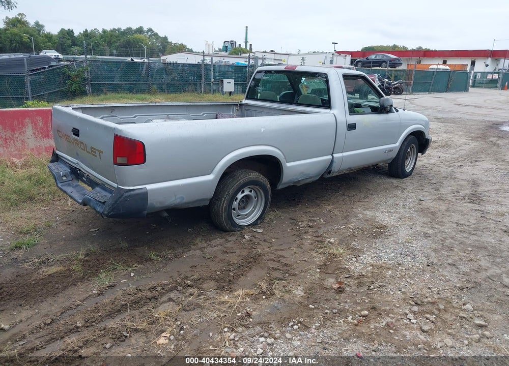 1997 CHEVROLET S-10 FLEETSIDE VIN: 1GCCS14X0V8184689