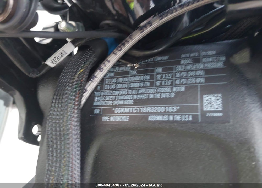 2024 INDIAN MOTORCYCLE CO. SCOUT ROGUE SIXTY ABS VIN: 56KMTC118R3200163