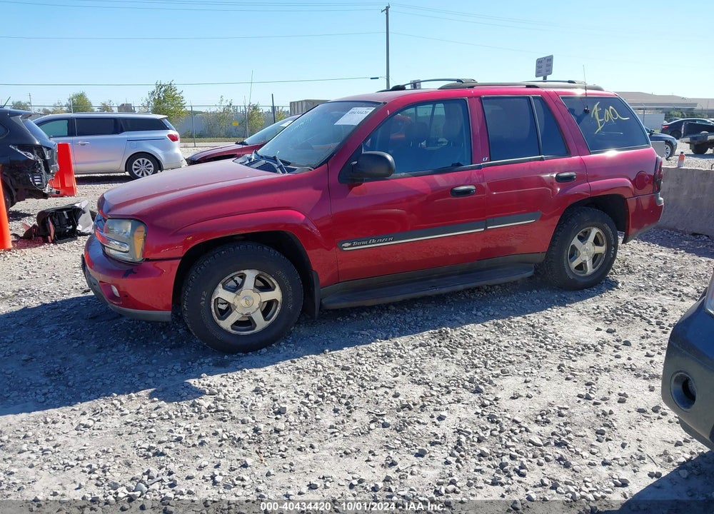 2002 CHEVROLET TRAILBLAZER LT VIN: 1GNDT13S522367843