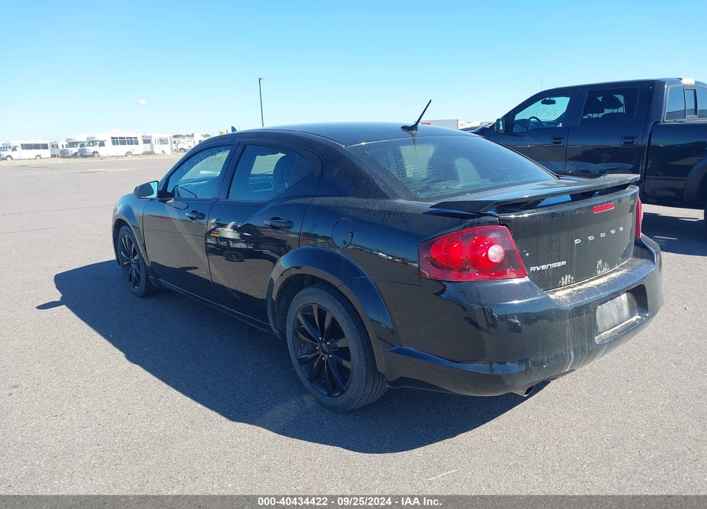 2013 DODGE AVENGER SE V6 VIN: 1C3CDZAG1DN753874