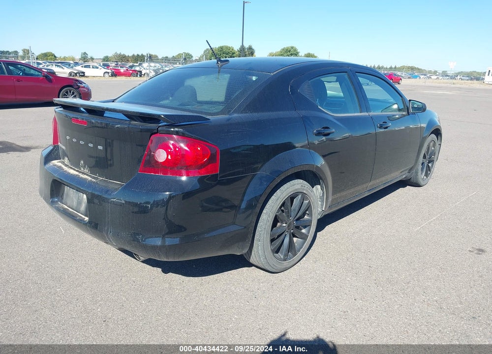 2013 DODGE AVENGER SE V6 VIN: 1C3CDZAG1DN753874