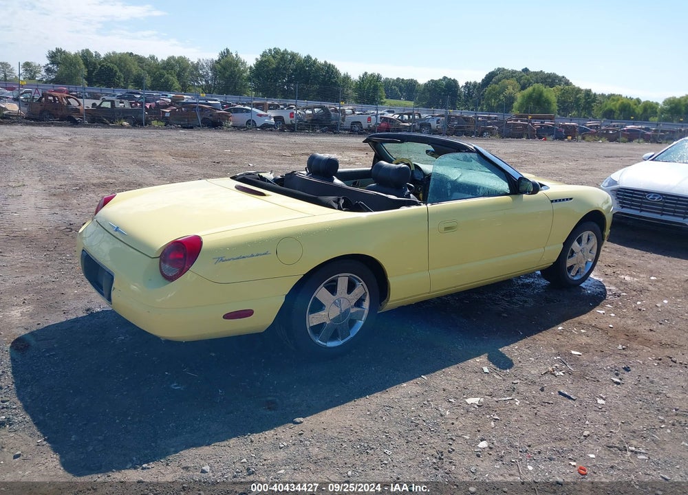 2002 FORD THUNDERBIRD VIN: 1FAHP60A52Y107405