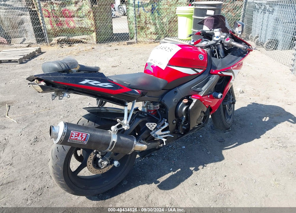 2004 YAMAHA YZFR6 L VIN: JYARJ06Y24A003107