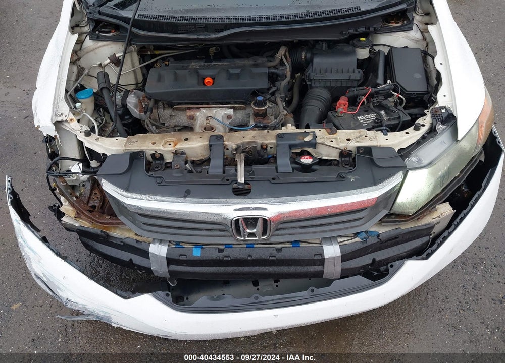 2012 HONDA CIVIC HF VIN: 2HGFB2F61CH322854