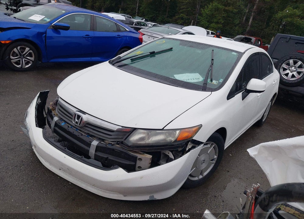 2012 HONDA CIVIC HF VIN: 2HGFB2F61CH322854