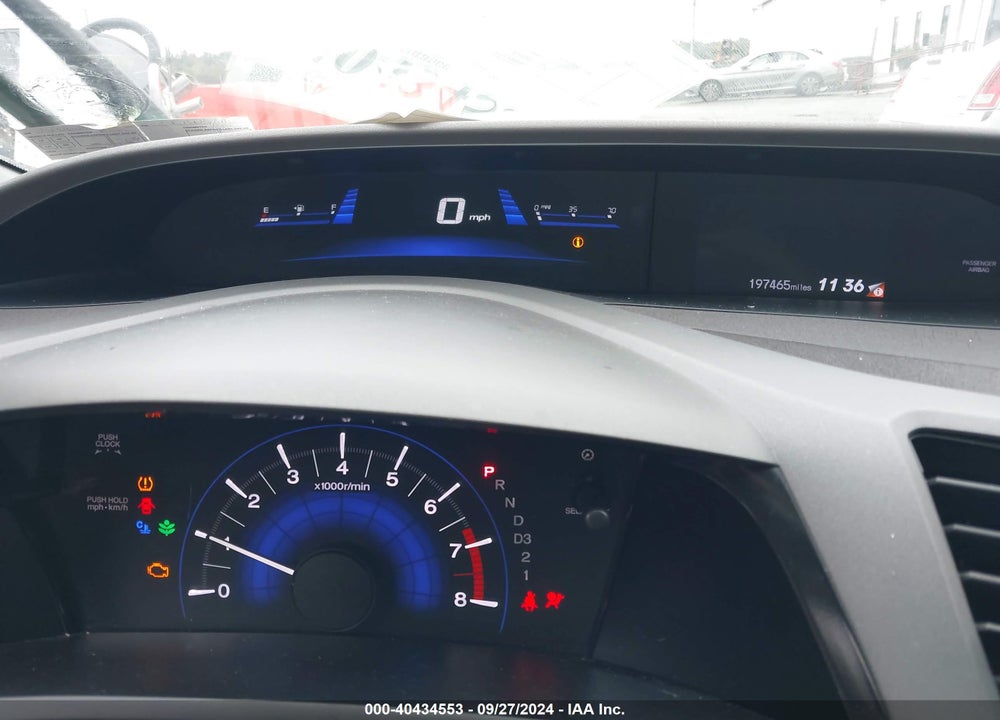 2012 HONDA CIVIC HF VIN: 2HGFB2F61CH322854