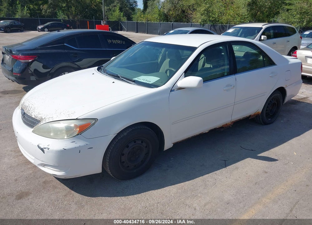 2002 TOYOTA CAMRY LE VIN: 4T1BE32K72U056616