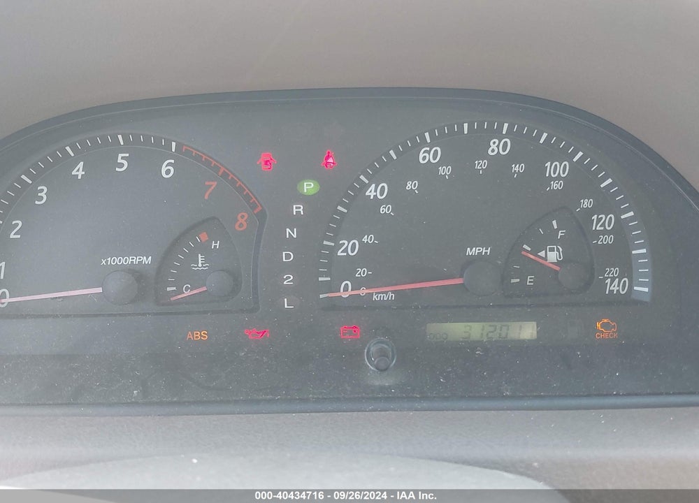 2002 TOYOTA CAMRY LE VIN: 4T1BE32K72U056616